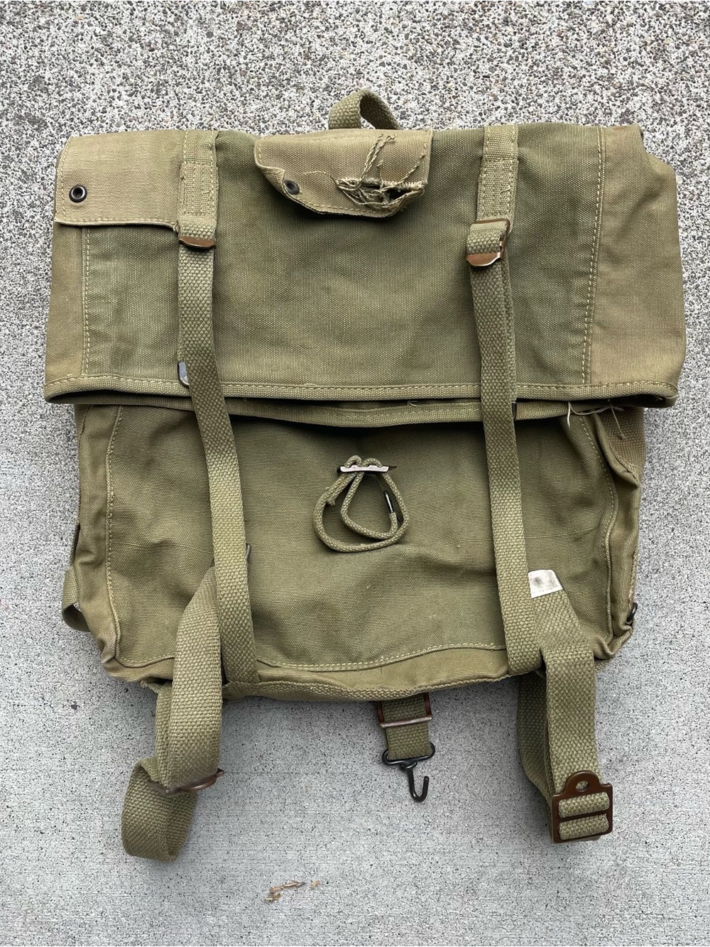 WW2 WWII USMC US Marine Corps M1941 Knapsack Field Bag BOYT Dated 1944